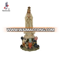 Resin Religious Angel Statue Indoor Decoration Resin Fatima