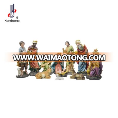 Good quality Indoor  Christmas Decoration Nativity Set Resin Nativity Figurine