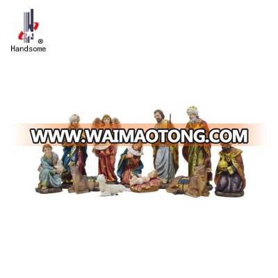 Hot selling Polyresin Christmas Decoration Nativity Set Indoor Resin Cribs