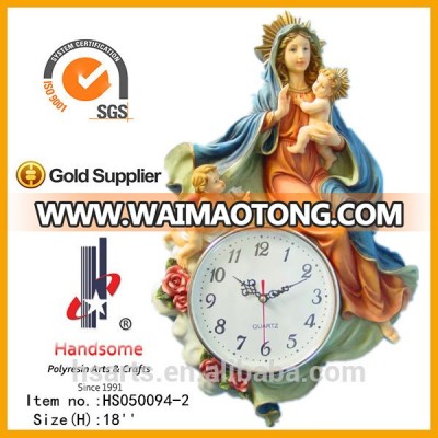 3D Modern Design resin virgin wall clock