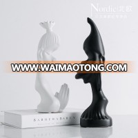 Customized craft Nordic style resin African women set figurine resin statue