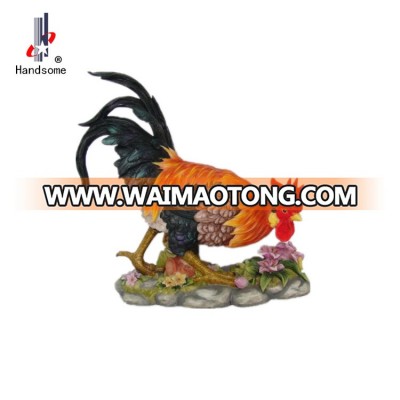 Resin animal funny polyresin rooster garden statue