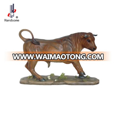 13.5 Inch Resinic Cattle for Garden Decorations Resin Cow